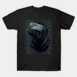 High Tech Black Pug T-Shirt